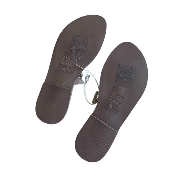 NEW SCHUTZ Cathryn Slide Crystal Rhinestone Transparent Clear Sandal - Size 8.5 - Picture 9 of 9